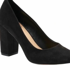 Apt 9 suede black block heels size 6.5